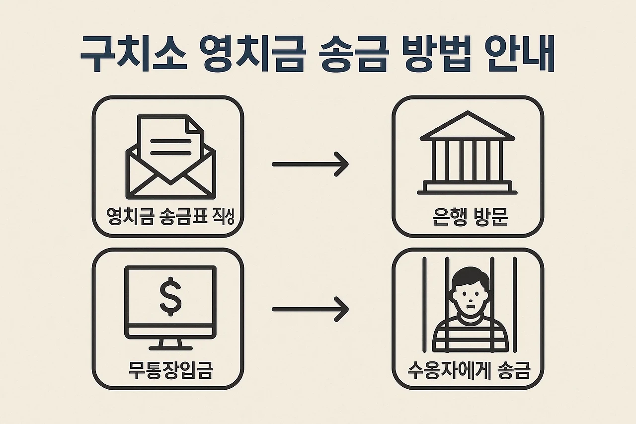 구치소 교도소 영치금 송금 방법 안내 이미지