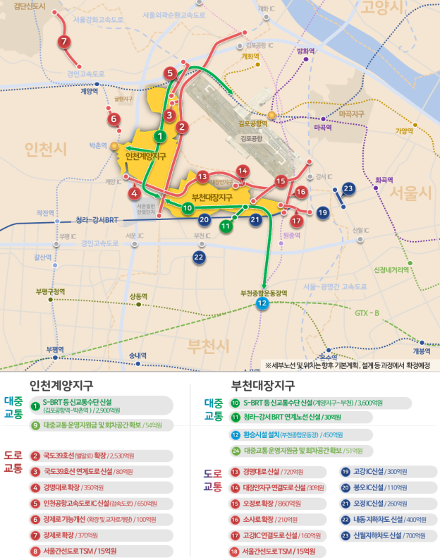  3기 신도시 광역교통대책, 정말 고민한건가?(인천계양,부천대장)