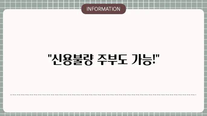 주부신용불량자대출: 가정 자금 솔루션