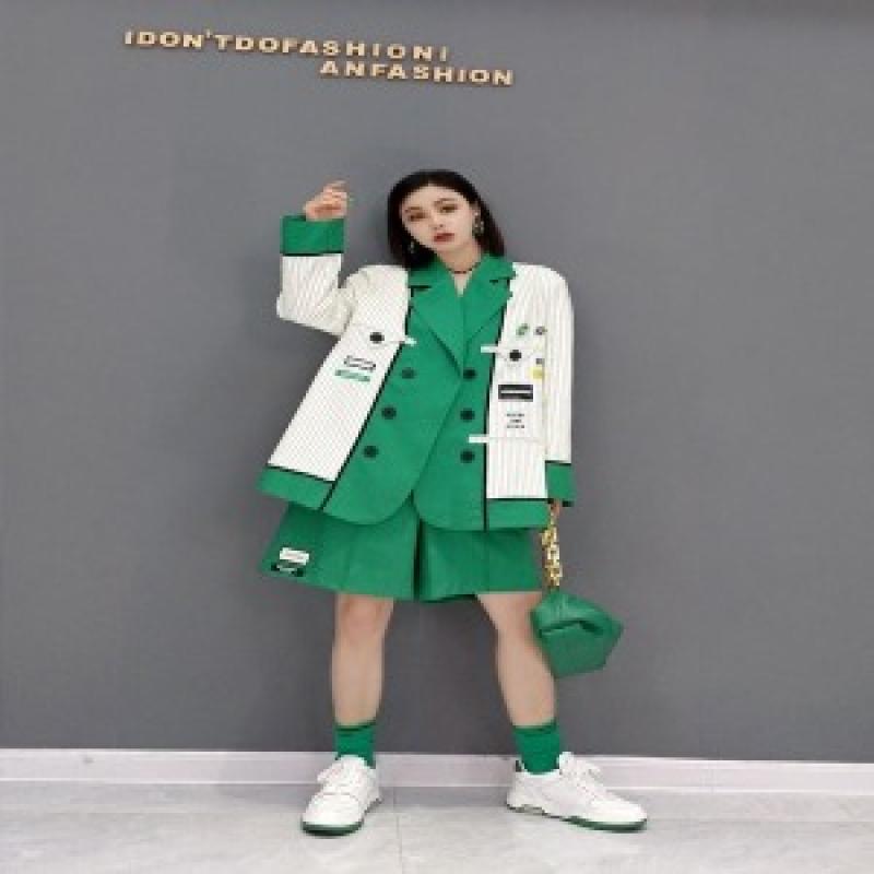 봄 정장 캐주얼 여성 반바지 자켓세트 JY20