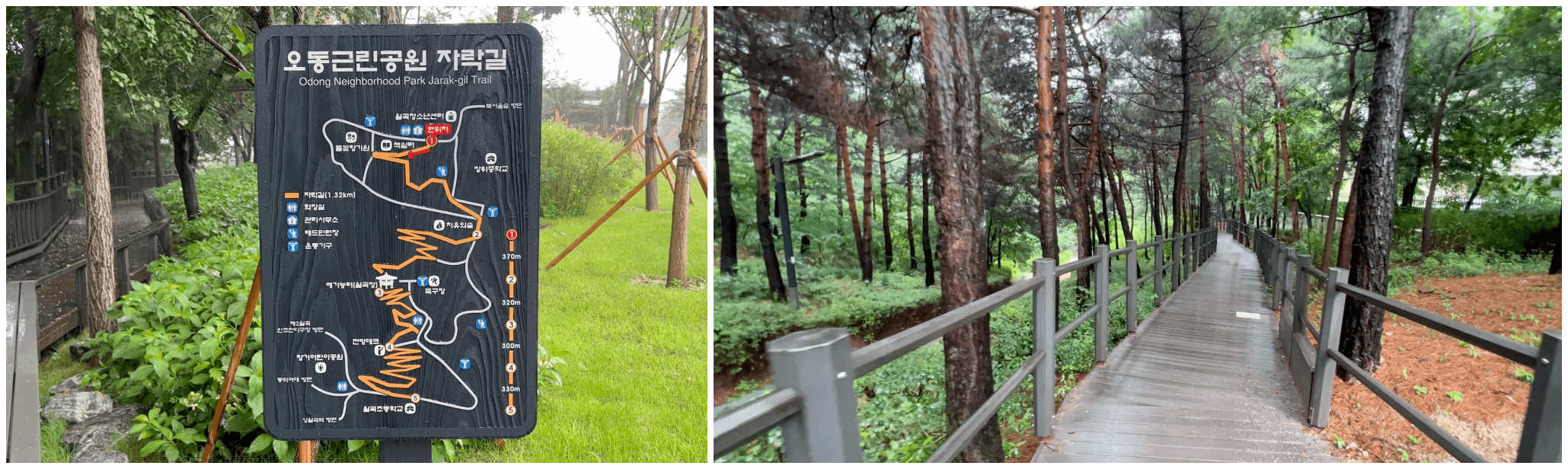 오동근린공원 주변 자락길