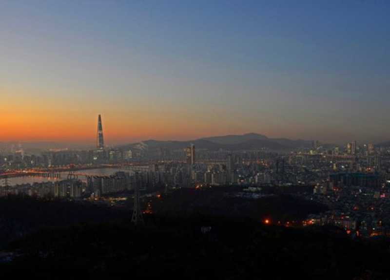 아차산-해뜨는-모습