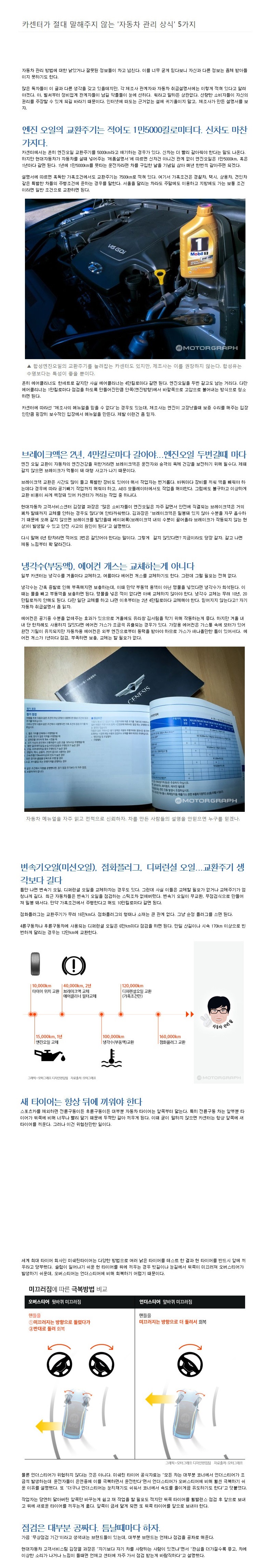  카센터가 말해주지 않는 자동차 관리상식 5가지