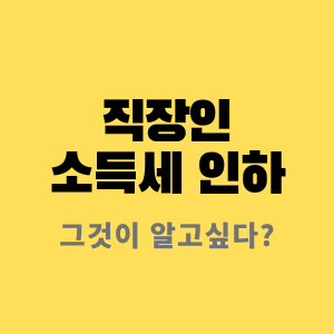 직장인-소득세인하추진-소득세율표개정