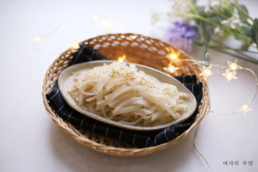 법 제철 무요리 반찬거리 꿀팁 무나물볶음 아기 무나물 만드는 7