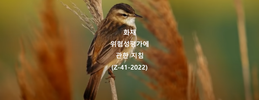  화재 위험성평가에 관한 지침(Z-41-2022)