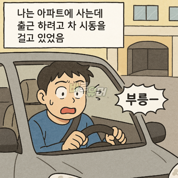 출근길에 차에서 불륜을 목격한 내차에 한 남자가 타더니… 2