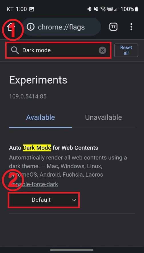 Auto Dark Mode for Web Contents