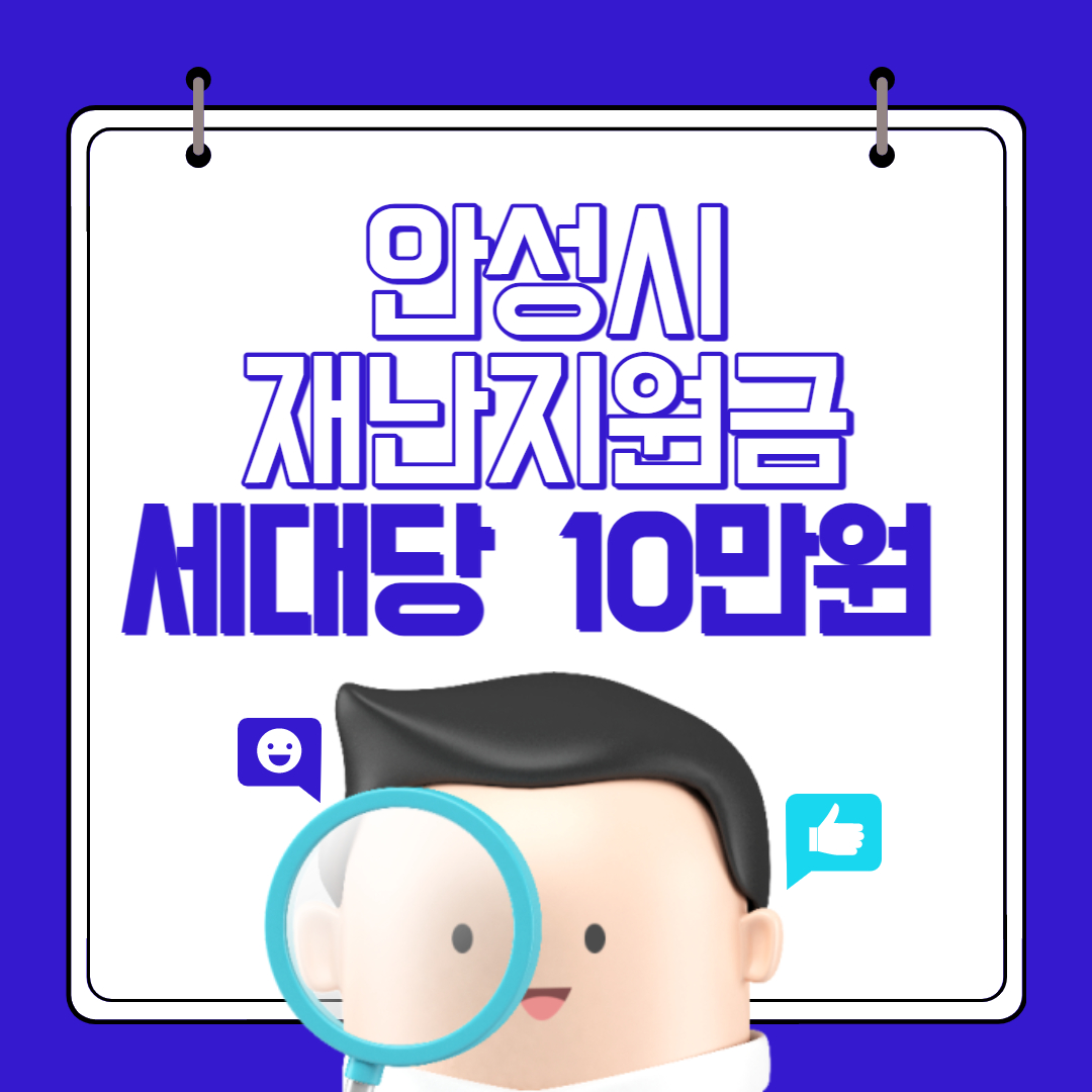 안성시 재난지원금