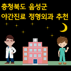 음성군 야간진료 정형외과 추천