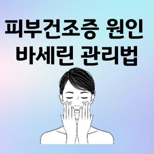  피부건조 원인 올바른 스킨케어 방법 바세린 활용