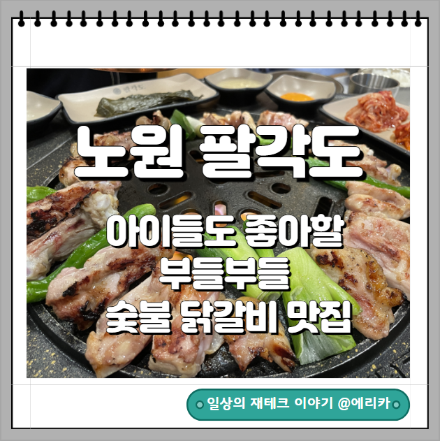  노원 팔각도 아이들도 좋아할 부들부들 숯불 닭갈비 맛집!