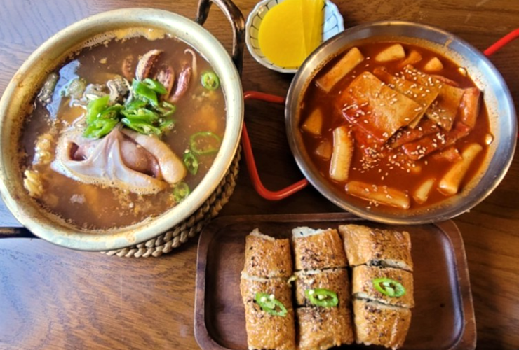 떡볶이-유부초밥-해물라면
