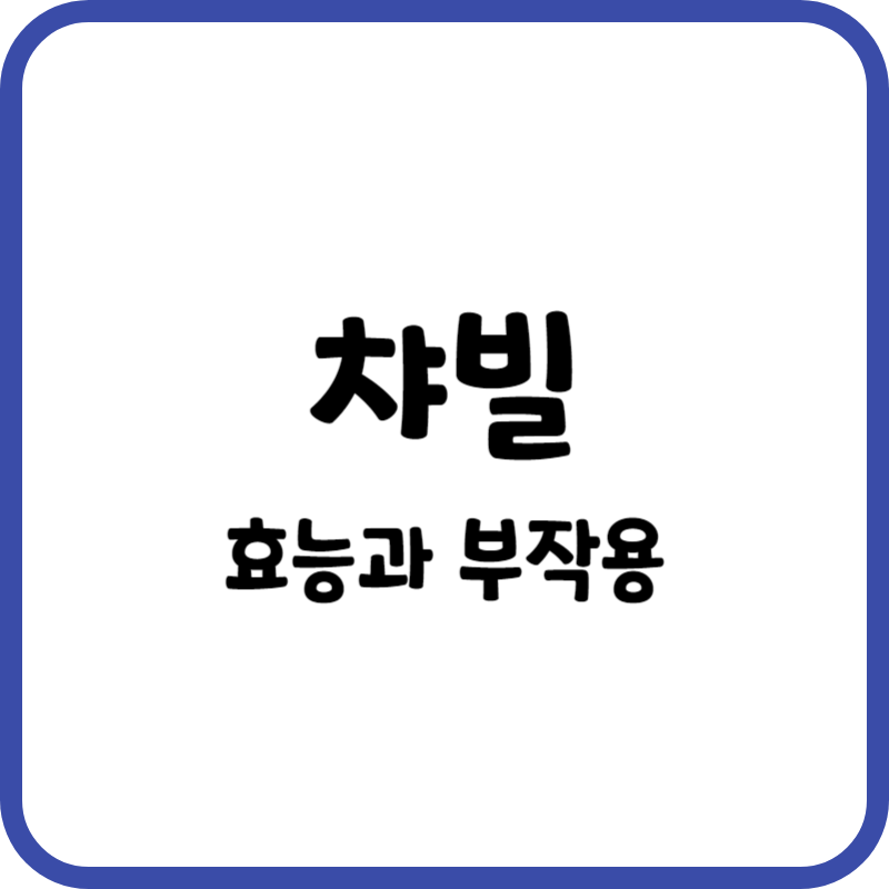 챠빌_효능과부작용