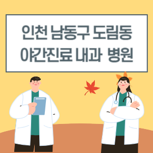 남동구 도림동 야간진료 내과 병원 리스트 (18시 이후 늦게까지하는 병원)