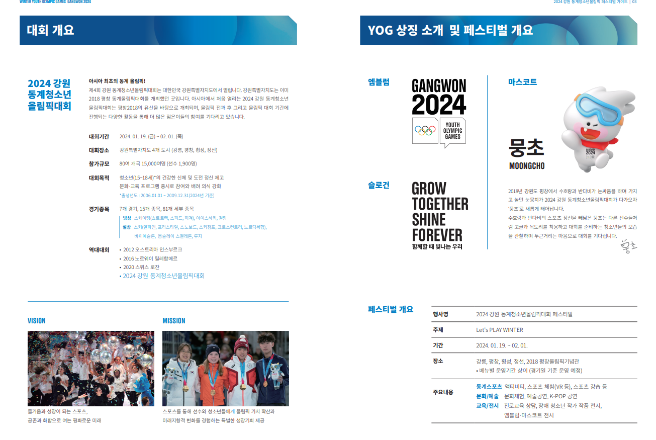 2024 강원 동계청소년올림픽 플레이윈터존 LET&#39;S PLAY WINTER