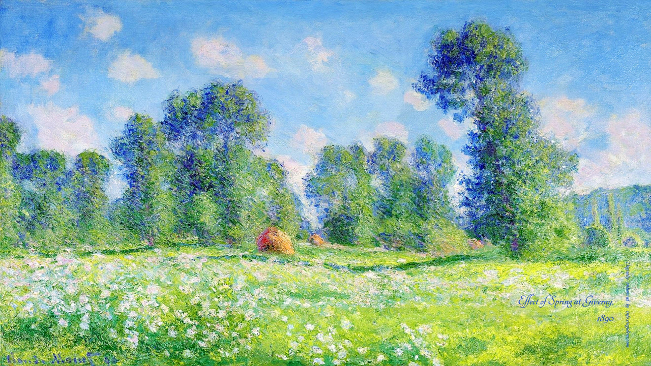 14 지베르니 봄의 효과 C - Effect of Spring at Giverny 모네그림