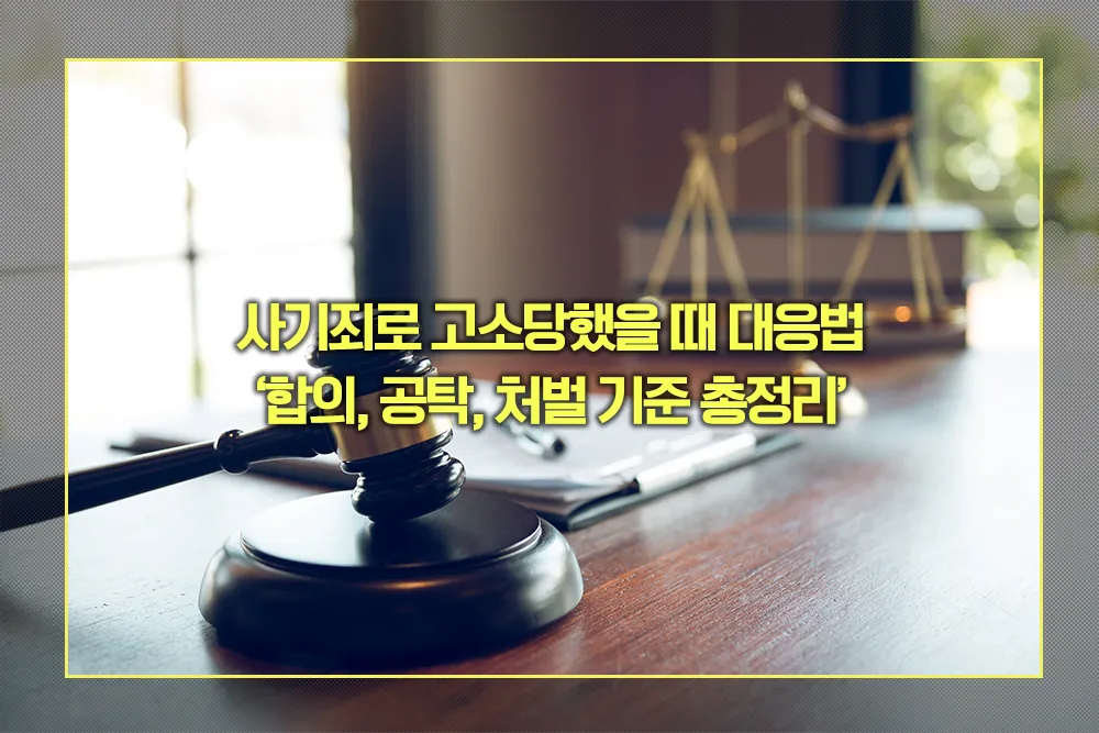 사기죄 합의, 공탁, 처벌 기준