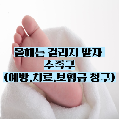 올해는 걸리지 말자 수족구