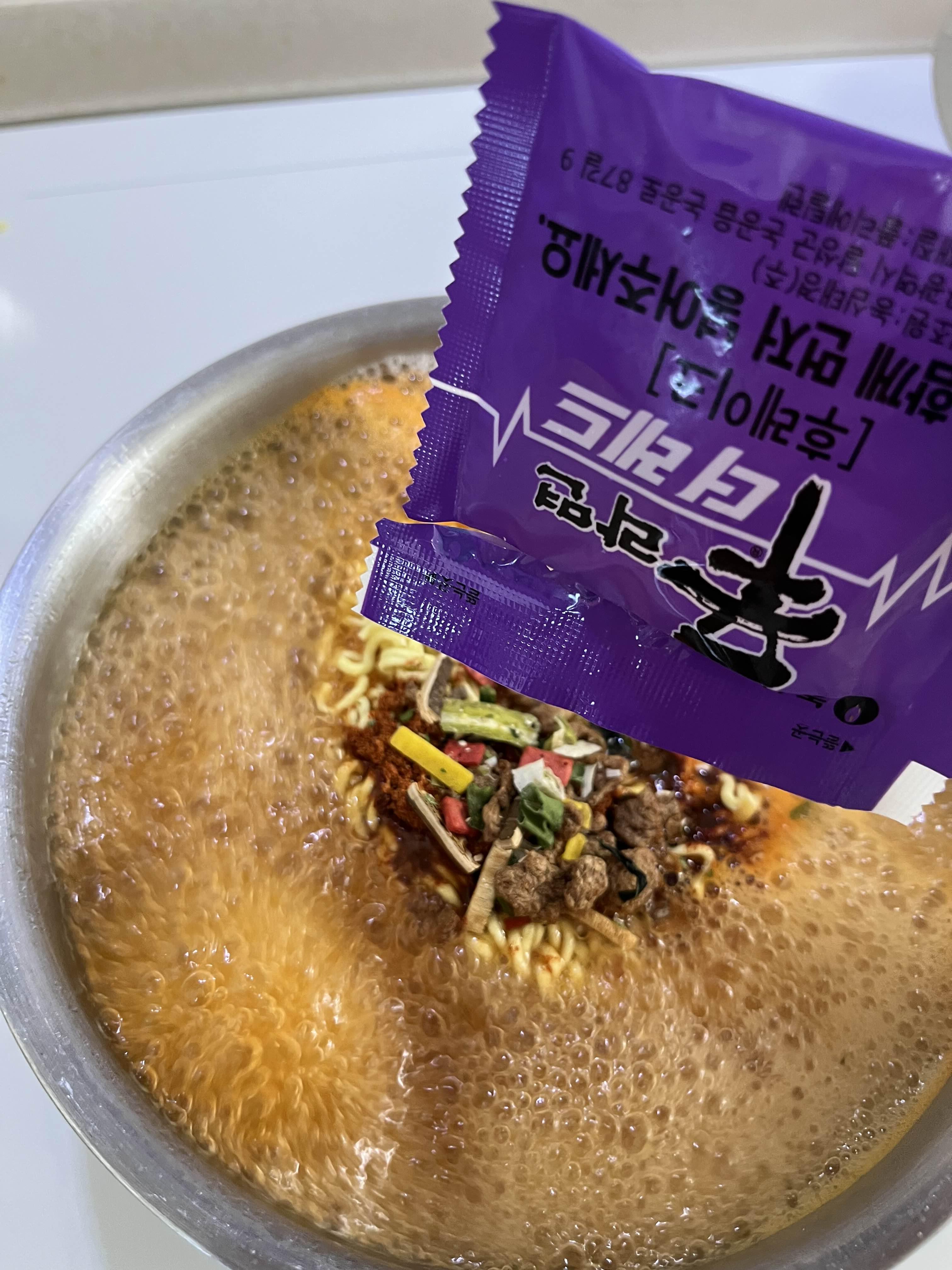 신라면 더레드 조리방법