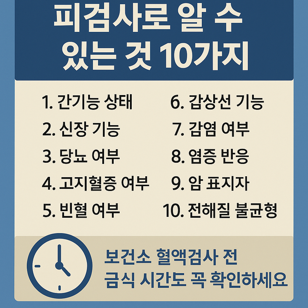 피검사로알수있는것