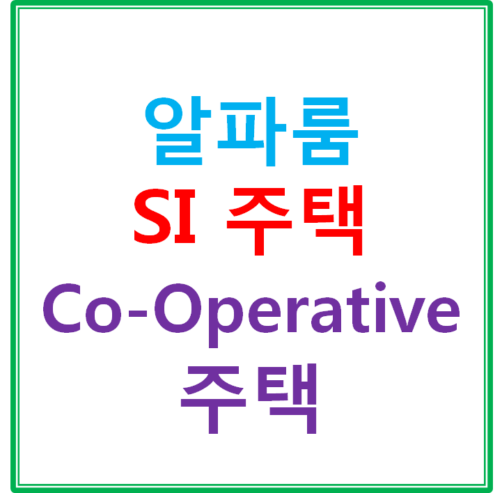  알파룸, SI 주택, Co-Operative 주택 개념정립