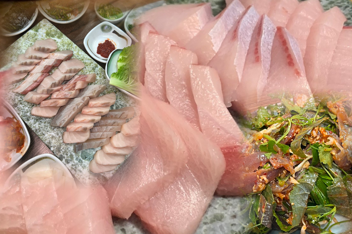  공덕 맛집 대방어 선어회 전문 | 남해바다