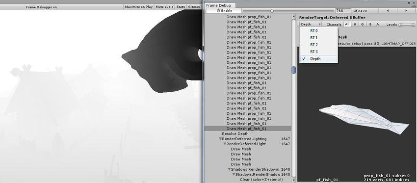 코더제로 유니티 최적화 그래픽스 퍼포먼스 최적화 뎁스 버퍼