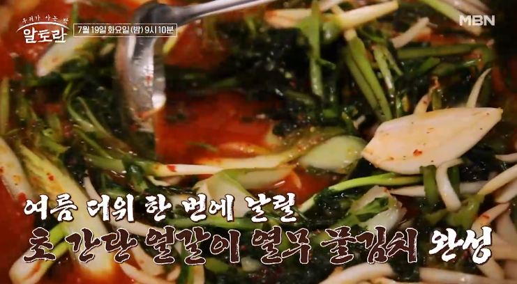  알토란 청와대 삼계탕 얼갈이 열무 물김치 국수 천상현 레시피
