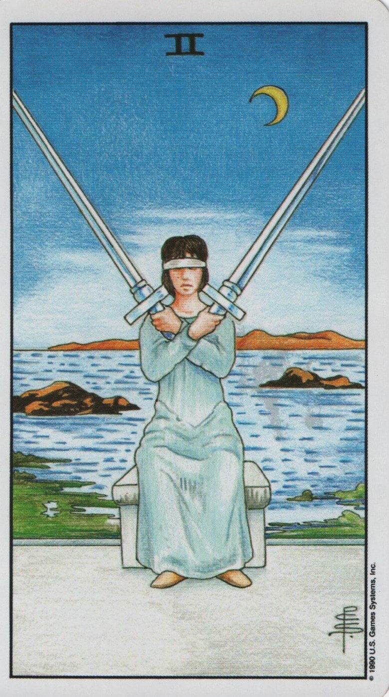  [타로해석]sword 2 소드2 카드 정방향/ 역방향 뜻, 의미, 상징