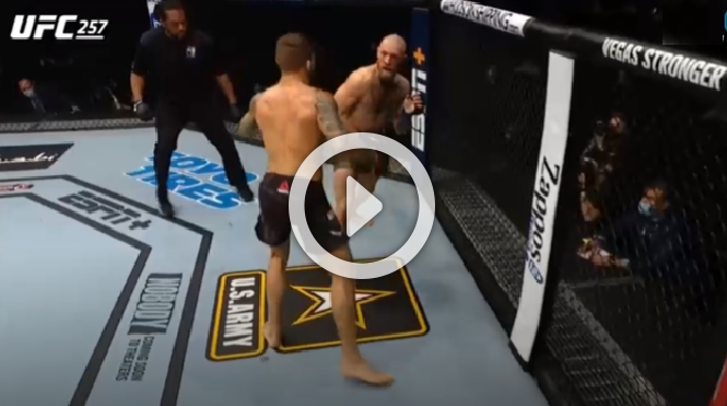맥그리거 TKO KO 패배 포이리에 승리 UFC257 하이라이트 영상