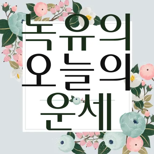 녹유의 오늘의 운세