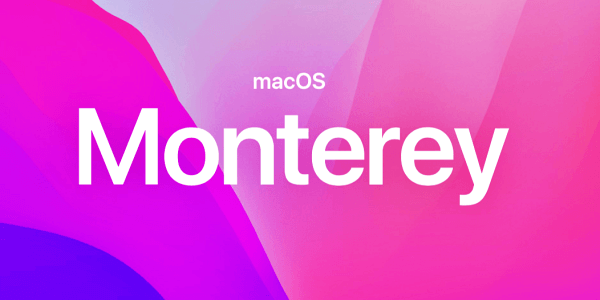 Mac OS Monterey 로그 화면을 보여주는 그림