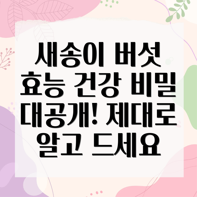 새송이버섯 효능