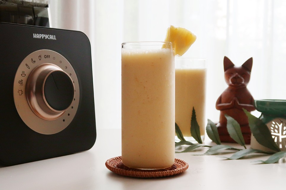 파인애플 주스 만들기바나나를 넣어 달달한 파인애플주스 만들기 2