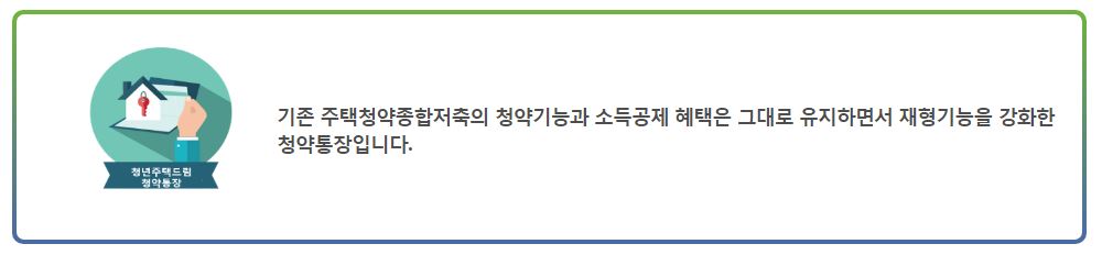 청년 주택드림 청약통장 가입자격 조건 신청서류
