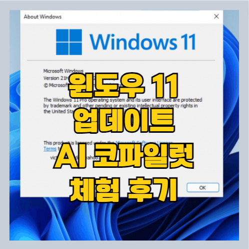 윈도우 11 업데이트 AI 코파일럿 GPT-4 무료사용하기 썸네일
