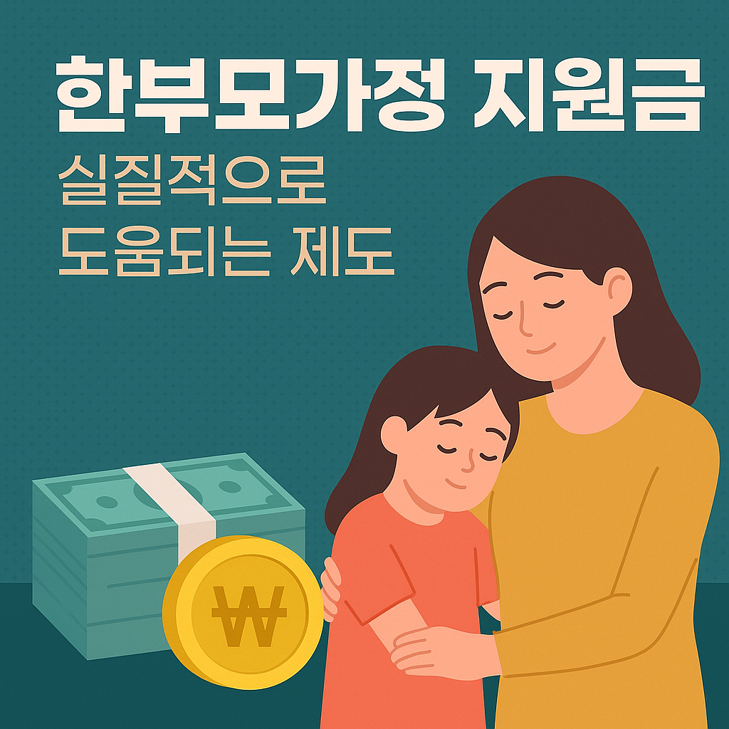 한부모가정 지원금 실질적으로 도움되는 제도