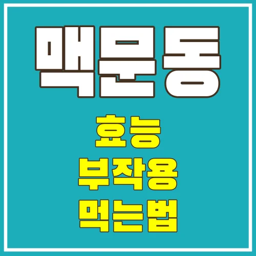 맥문동효능-썸네일