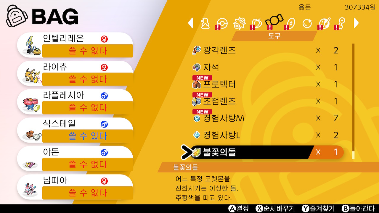  [포켓몬스터 소드] 슛시티 입성, 슛시티 마을 아이템