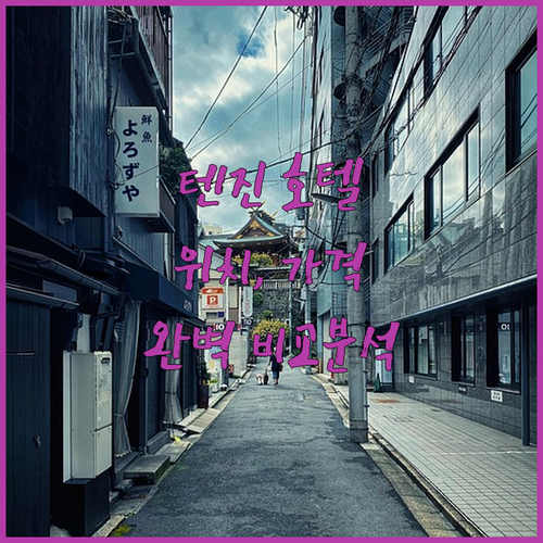 후쿠오카 텐진 호텔 완벽 분석 위치,