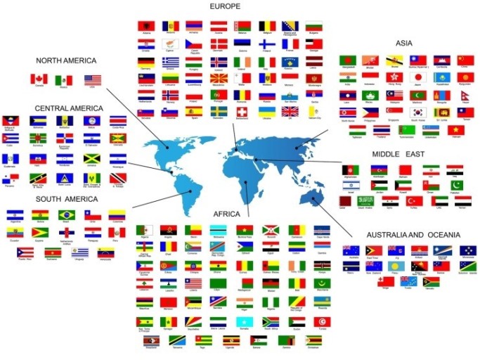 세계 국가별 국기 모음