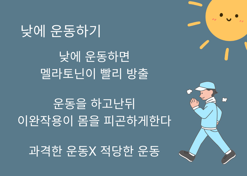 낮에 운동하기