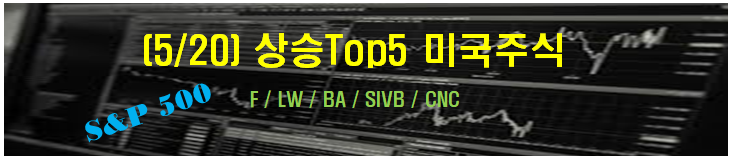  (2021/05/21) - 시장(Stock)마감후 Top5 종목