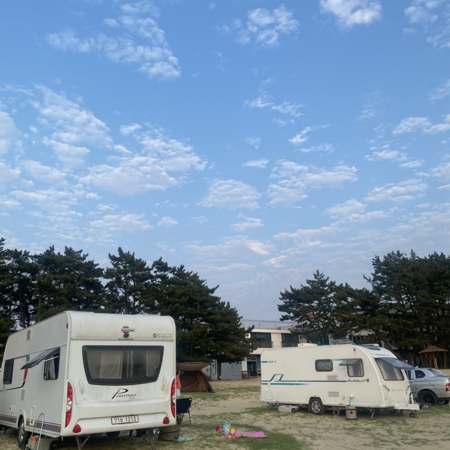  [노지캠핑,차박장소] 가성비 갑 청포대 해수욕장으로 카라반캠핑 다녀왔어요 : )