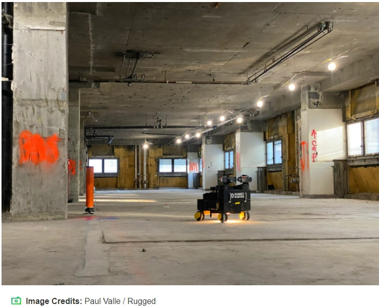 똑똑한 건물 배치 로봇 VIDEO: Rugged’s construction layout robots land $9.4M