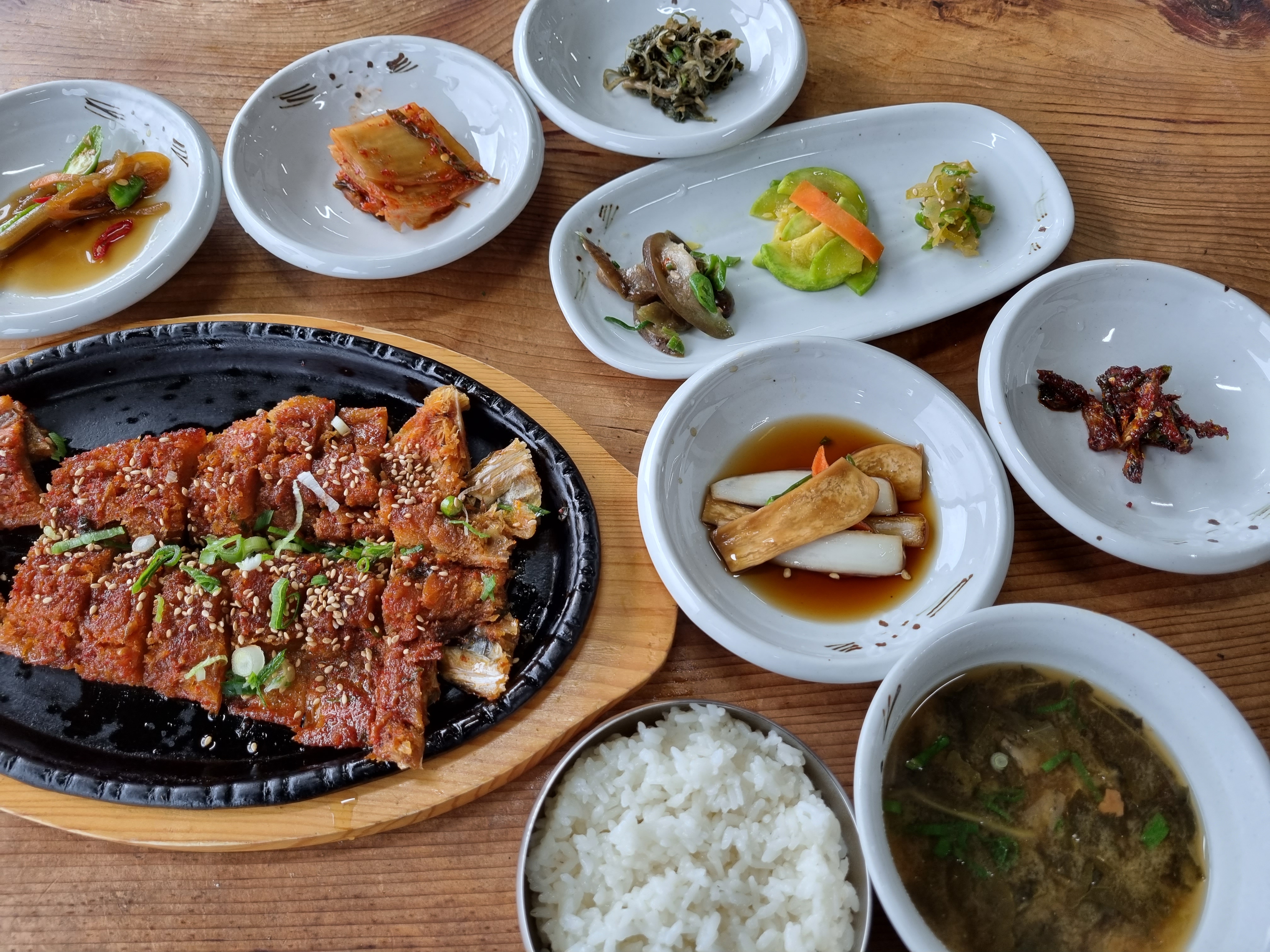  속초 한정식 맛집, 민가에서 황태구이