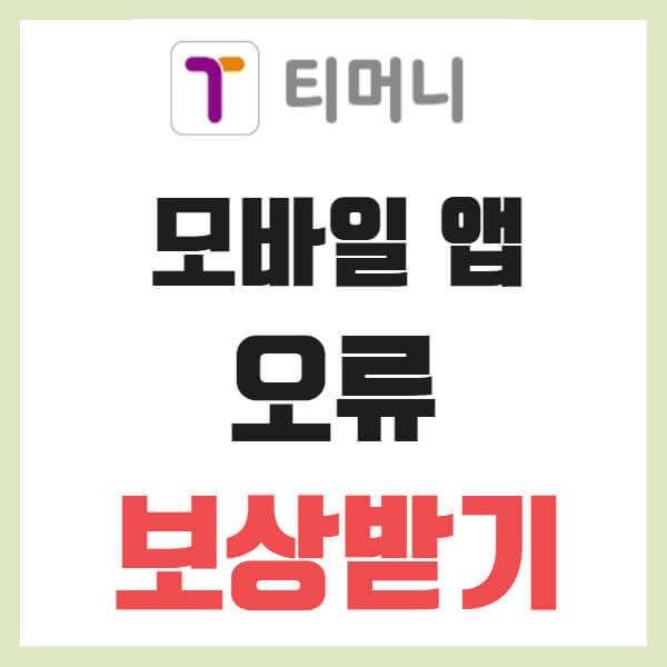 티머니 오류 보상