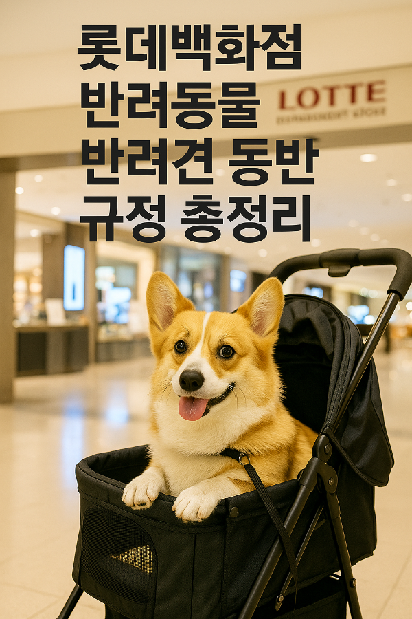 롯데백화점 반려동물 규정&amp;#44; 롯데백화점 반려견 규정 &amp;#44; 롯데백화점 애완견 3