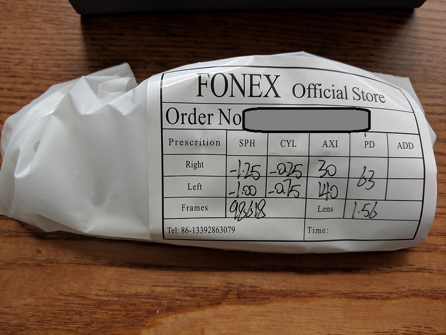 알리 FONEX 안경테